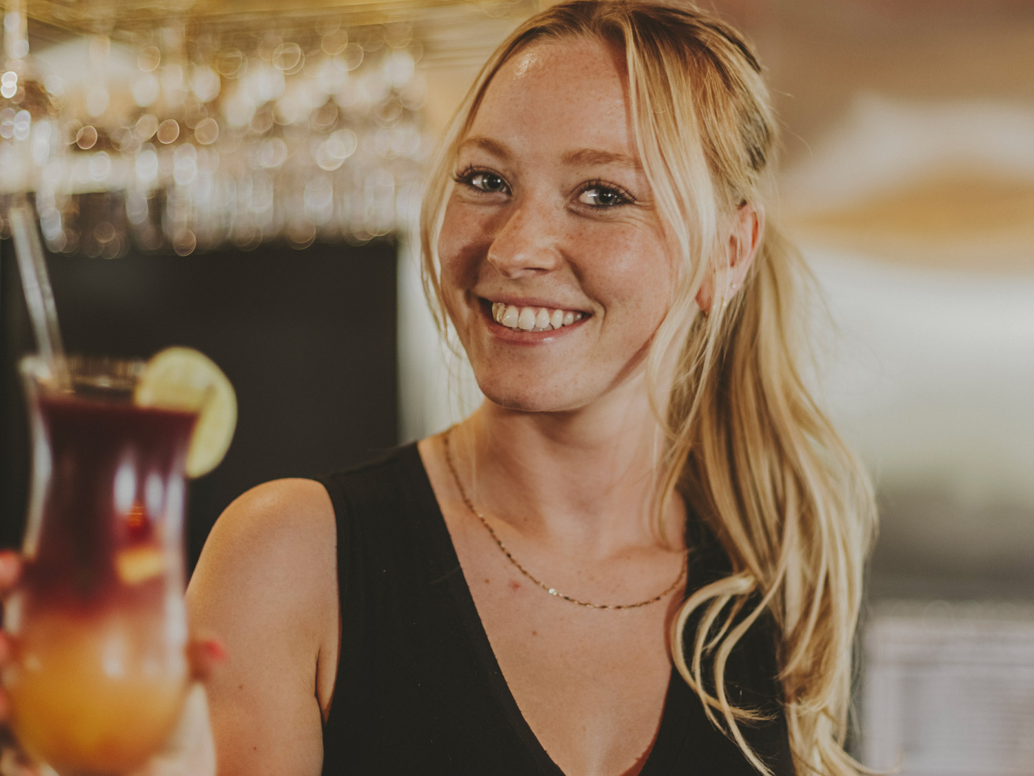 L'équipe de service est chaleureuse, souriante, amicale et efficace