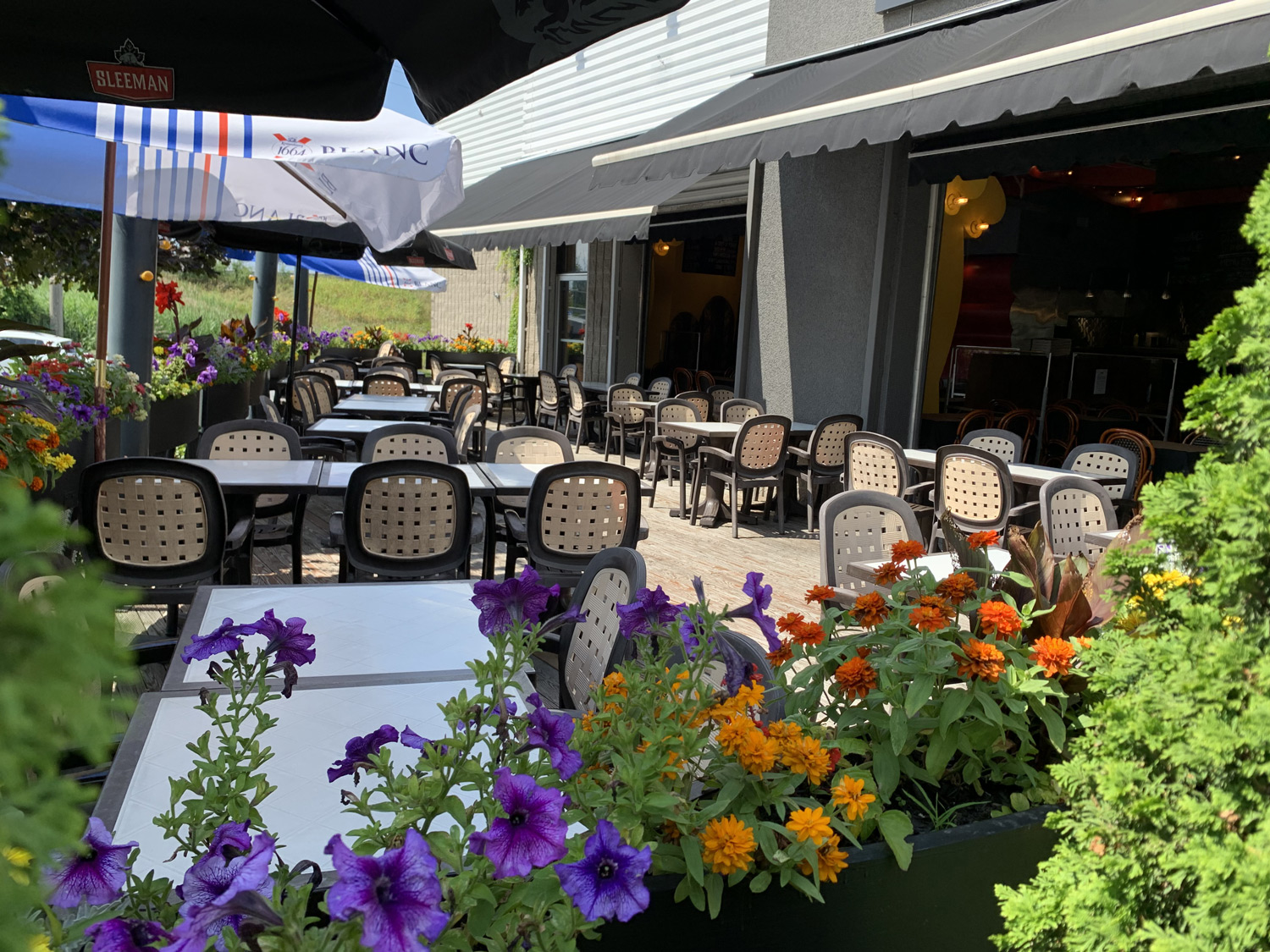 La terrasse du Pizzédélic à Boucherville