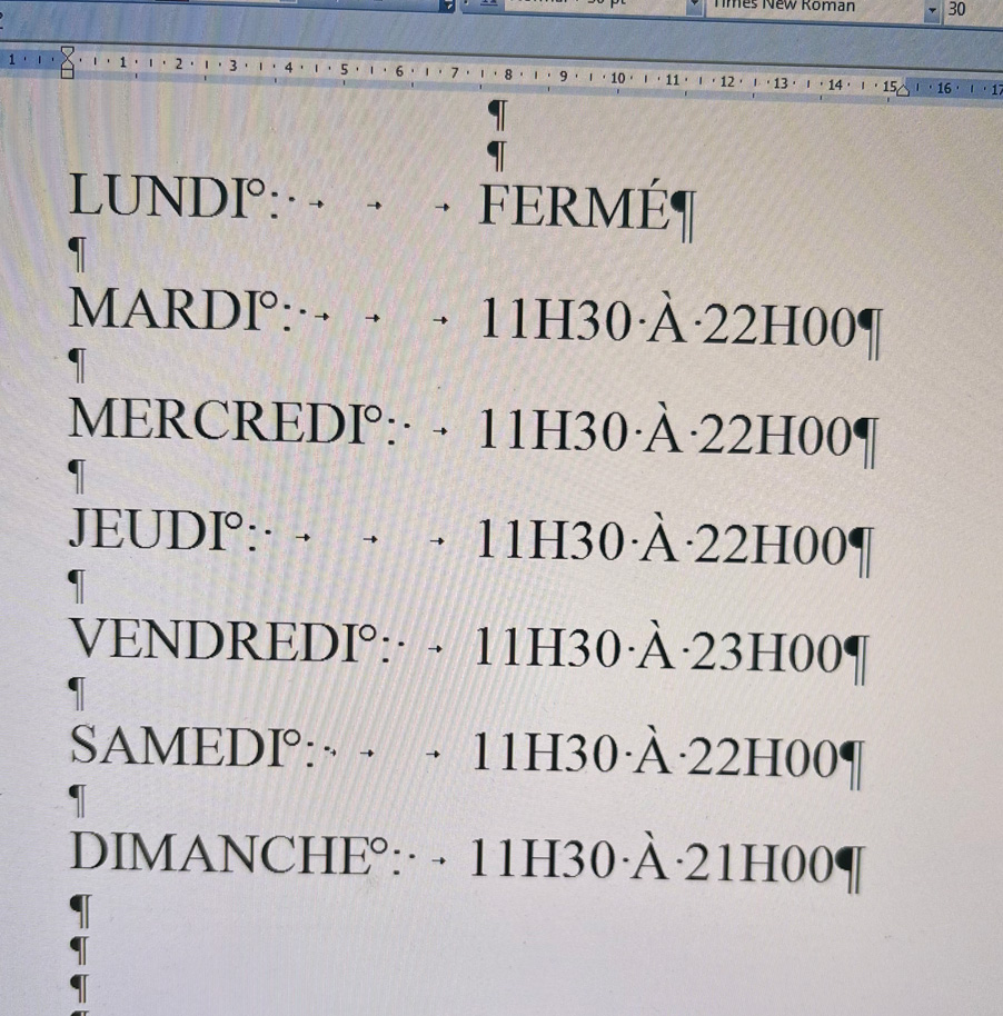 Pizzedelic Boucherville - Horaire d'été 2025