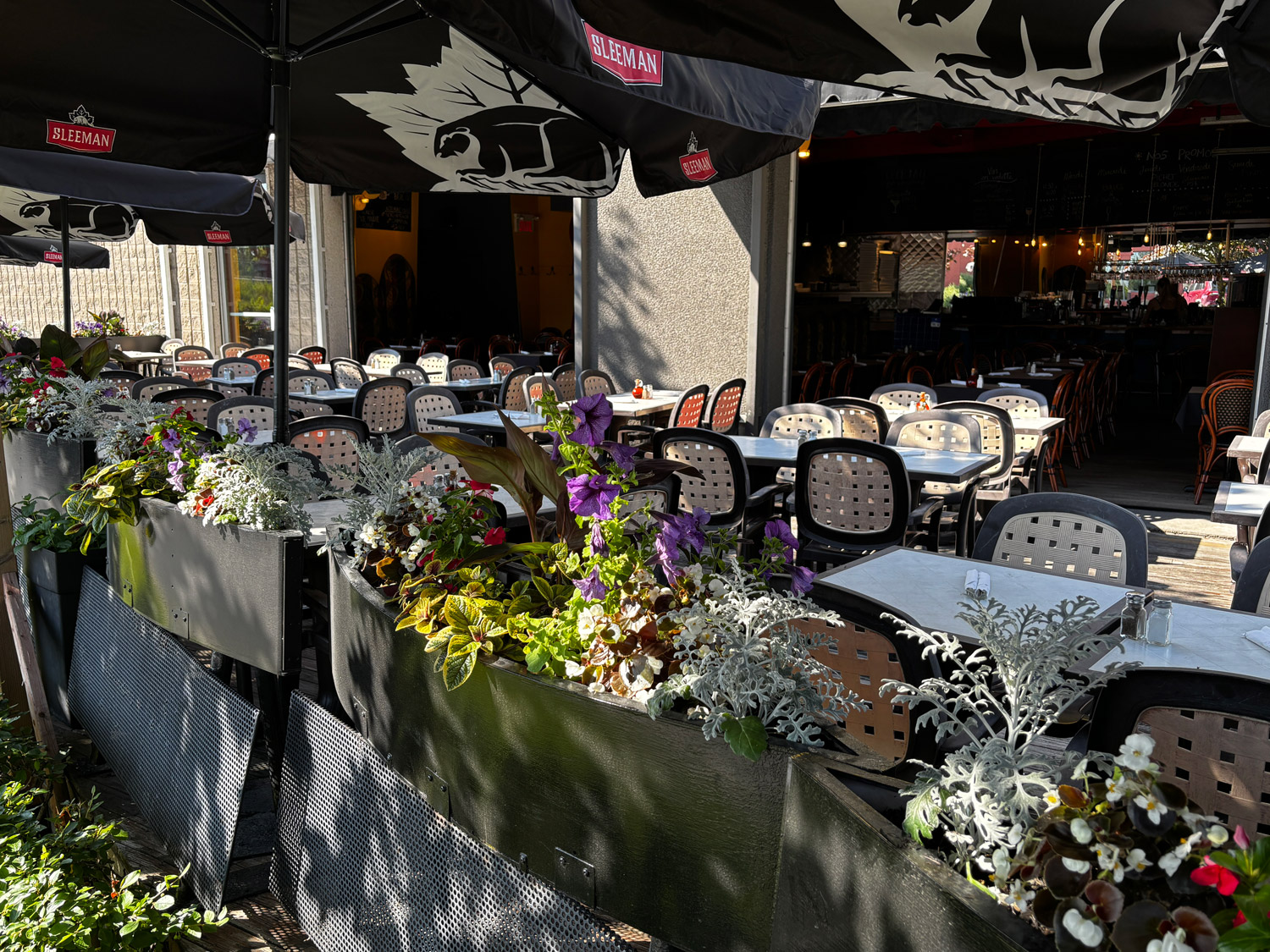La terrasse du Pizzédélic à Boucherville